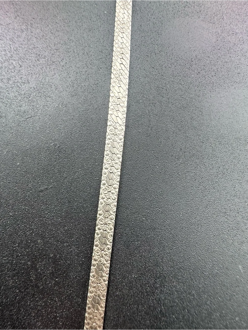 Sterling Silver 925 36” long - wide/thick chain necklace (unique design) Italy
